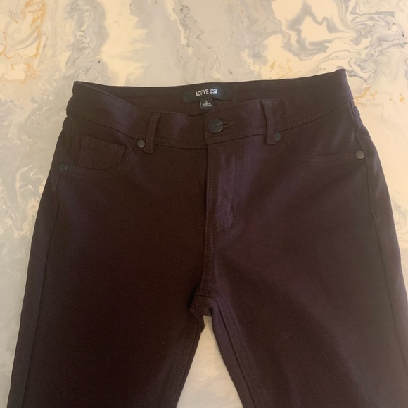 Active USA | NWOT Brown Skinny Jeggings - Picture 2 of 6
